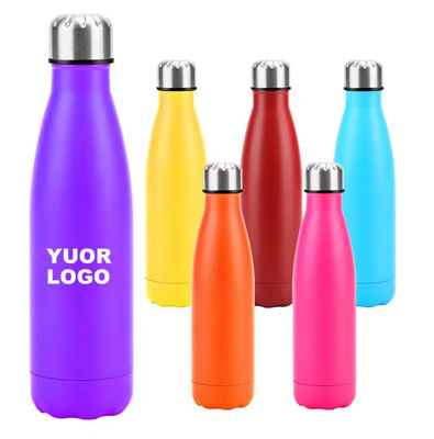 Warm verkoop 500 ml roestvrij staal geïsoleerde vacuüm waterfles Custom staalfles