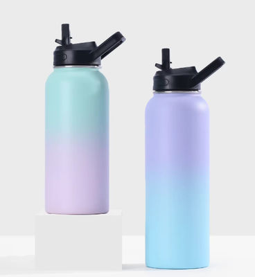 Dubbele wand roestvrij staal vacuümfles waterfles met aangepast logo