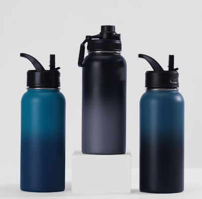 Dubbele wand roestvrij staal vacuümfles waterfles met aangepast logo
