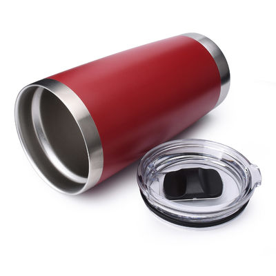20 oz Metal Tumbler Blank Rood met Magnetisch Slider Lid OEM ODM