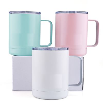 10oz de Koppen van de roestvrij staalkoffie met Deksels, Koffie Geïsoleerde Verwelkomd Mokoem