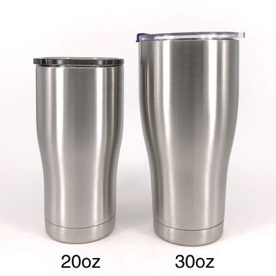 isoleerde de Dubbele Muur van 20oz 30oz Fles, Roestvrije Reismok Gemakkelijk te dragen