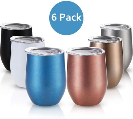 Stemless de Kop9oz 12oz Eco Vriendschappelijke Reis Geïsoleerde Kop van de Roestvrij staalkoffie