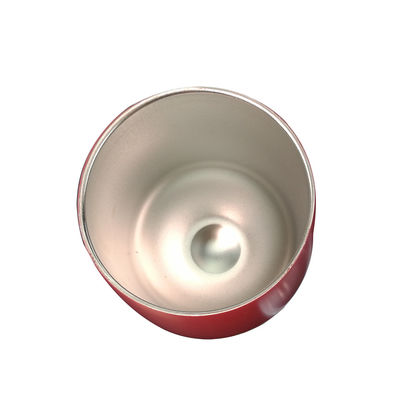 het Roestvrije staalmok van 360ml 480ml met Deksel, Koffie Geïsoleerde Mok Rode Druk