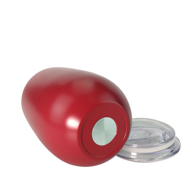het Roestvrije staalmok van 360ml 480ml met Deksel, Koffie Geïsoleerde Mok Rode Druk