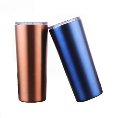 17oz rood Blauw de Tuimelschakelaarijs van de Roestvrij staalkoffie/Hete Drankmokken met Stro
