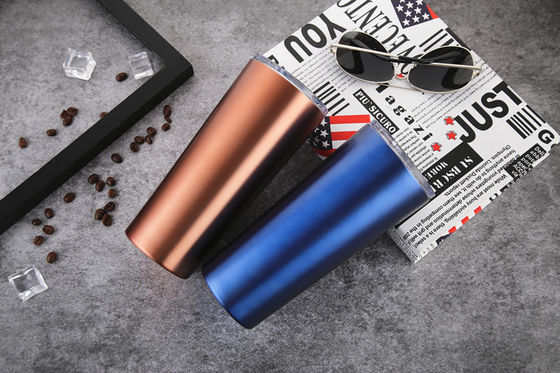 17oz rood Blauw de Tuimelschakelaarijs van de Roestvrij staalkoffie/Hete Drankmokken met Stro