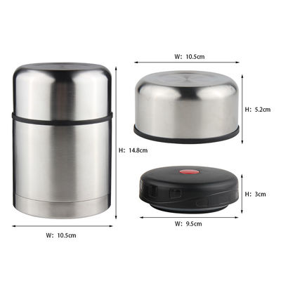 roestvrije staal van 500ml 16oz isoleerde Container van het Lunch de Doos Geïsoleerde Voedsel
