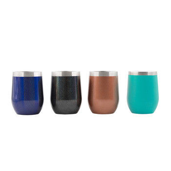 Multi de Wijnglazen van het Kleurenroestvrije staal 10oz/12oz voor Openluchtactiviteiten