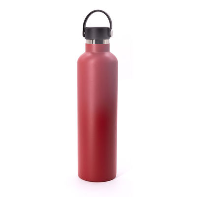 18oz 21oz 24oz zuigen Geïsoleerde Fles, Smal Mondfles het In reliëf maken Embleem